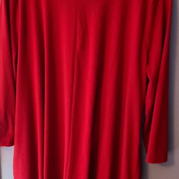 Red Womens Tunic size 2X - Picture 2 of 8